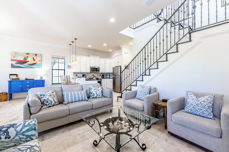 Living Area & Kitchen