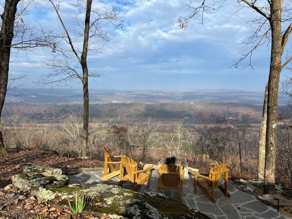 Fire pit sunset view for miles