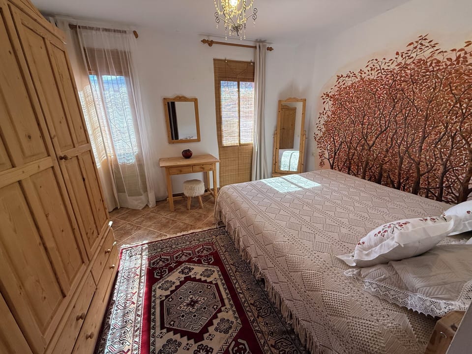 Premium Double Room, 1 King Bed, Private Bathroom, Mountain View | Down comforters, memory foam beds, WiFi (free), bed sheets