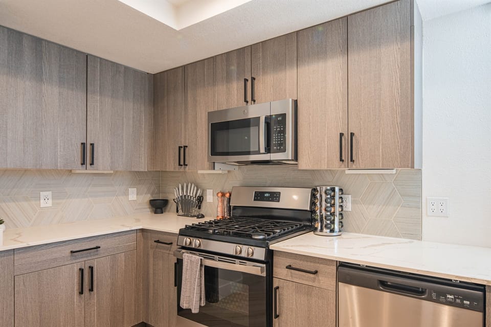 Vibes with our fully equipped kitchen