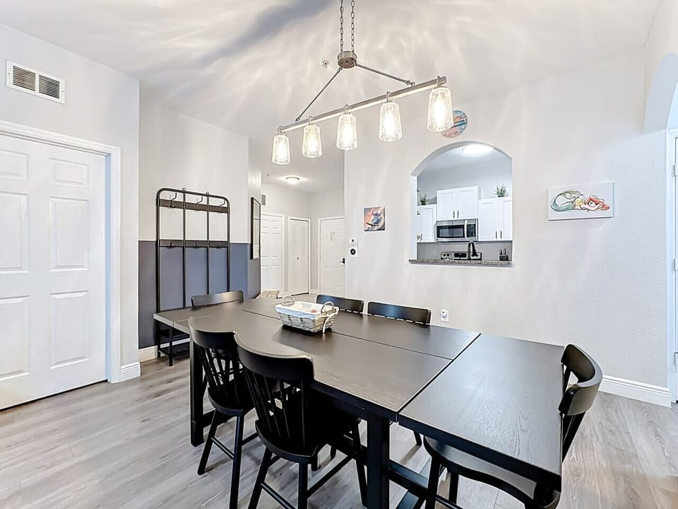Well-appointed dining space, thoughtfully designed for comfortable meals and gatherings.