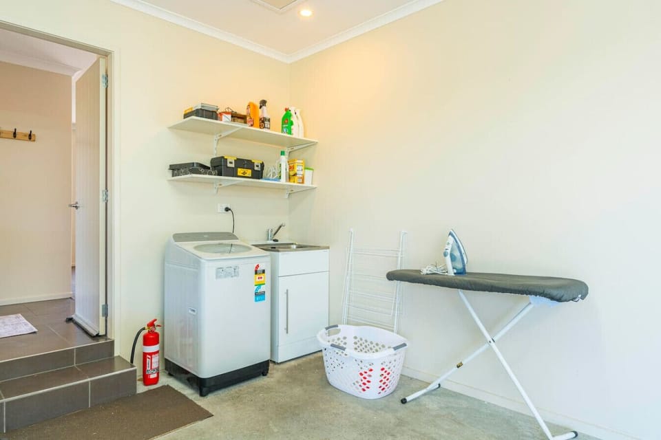 Laundry, with washing machine