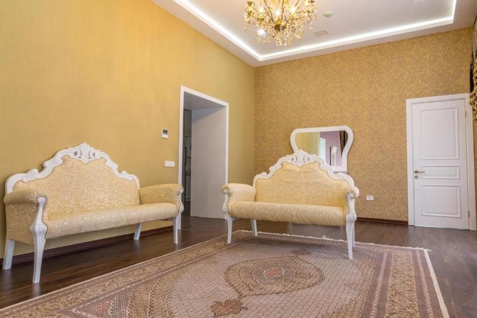 Panoramic Apartment, 2 Bedrooms, Balcony | Living area | 33-inch LED TV with satellite channels