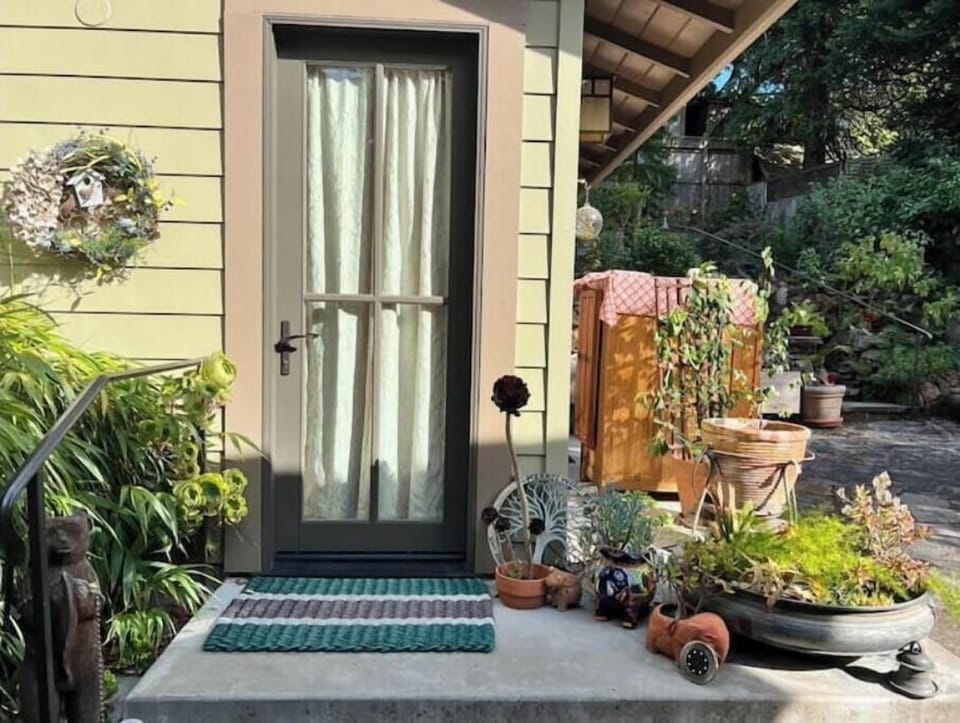 One of two entrances
