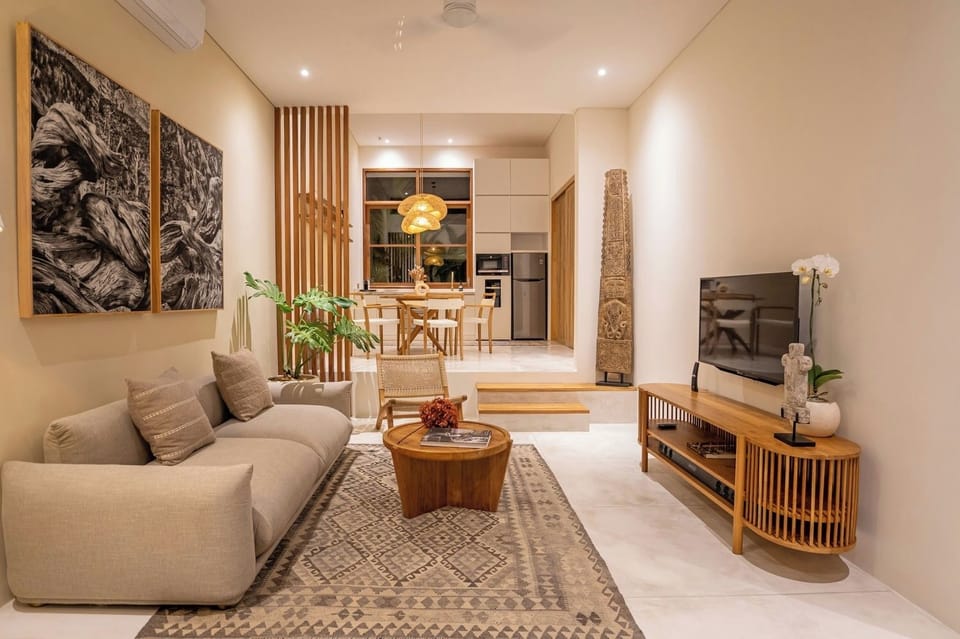 Economy Villa, Patio | Living area | 42-inch Smart TV with digital channels