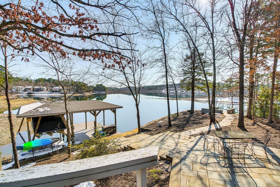 Lake Coronado On-Site | Patio w/ Dining Set | Boat Dock