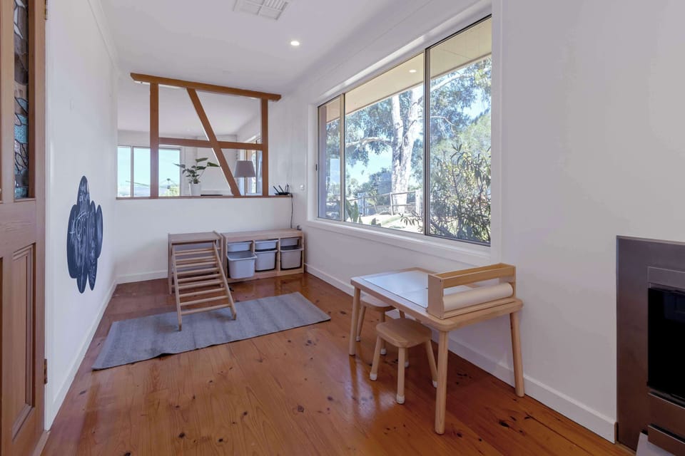 Separate play area for the children off the front living room.