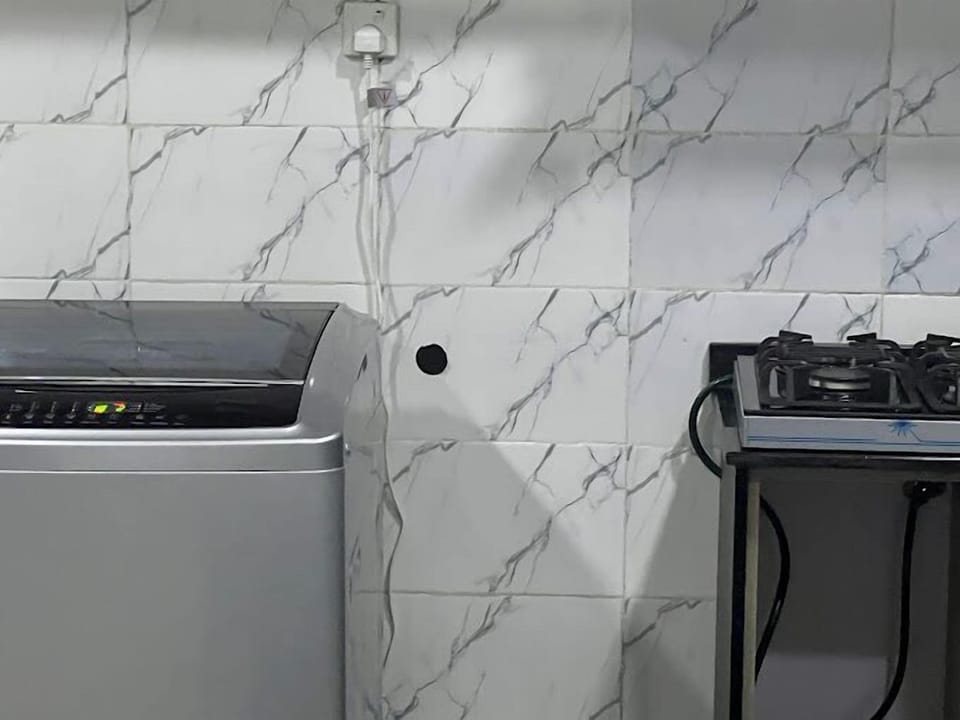 Economy Apartment, Balcony, City View | Private kitchen | Fridge, microwave, oven, stovetop