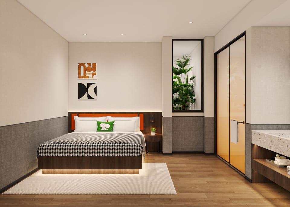 Classic Double Room, No Windows | Premium bedding, down comforters, pillowtop beds, desk