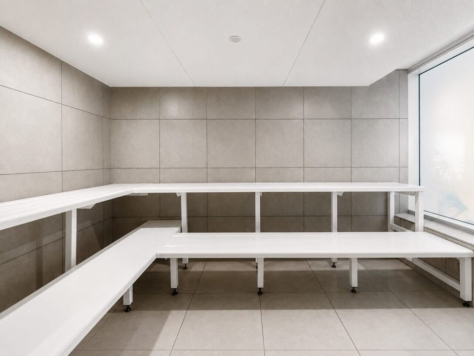 Breath easier with the on-site steam room.