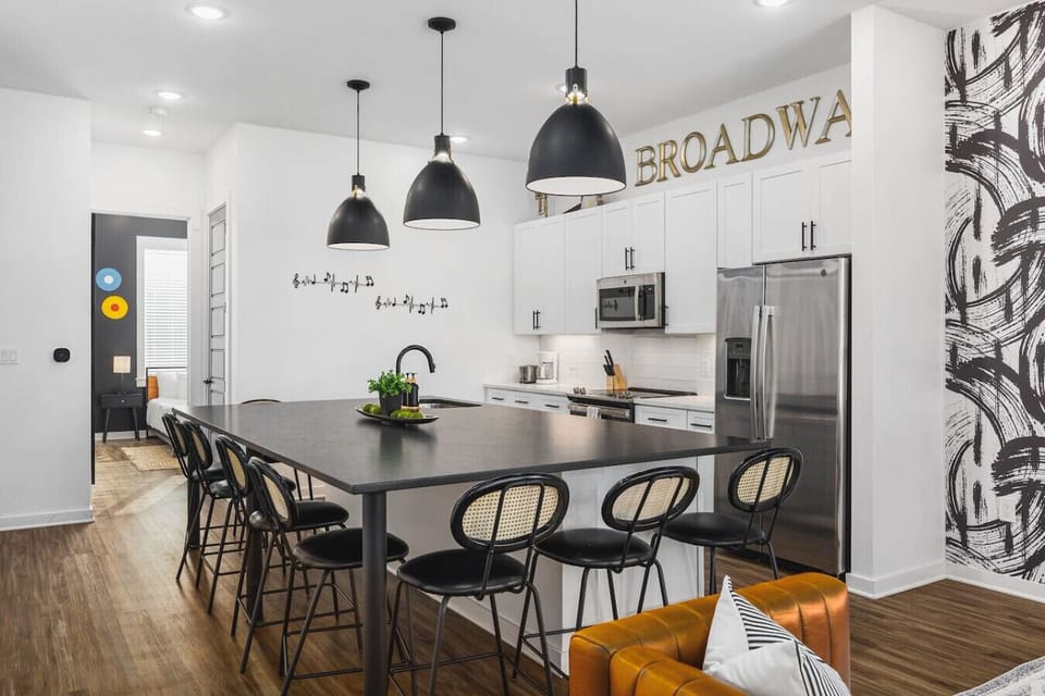 Unit #1: We provide all the kitchen essentials, cleaning supplies, and utensils so you can cook & make yourself at home. We also provide a coffee machine & grounds for your morning routine.