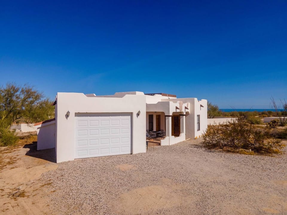 This two-bedroom, two-bathroom rental is located in the gated community of El Dorado Ranch . Please note, the garage shown in property photos is not available for guest use .