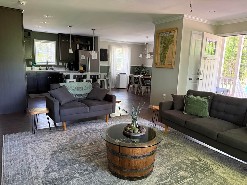 Kitchen and Dining from Living Area