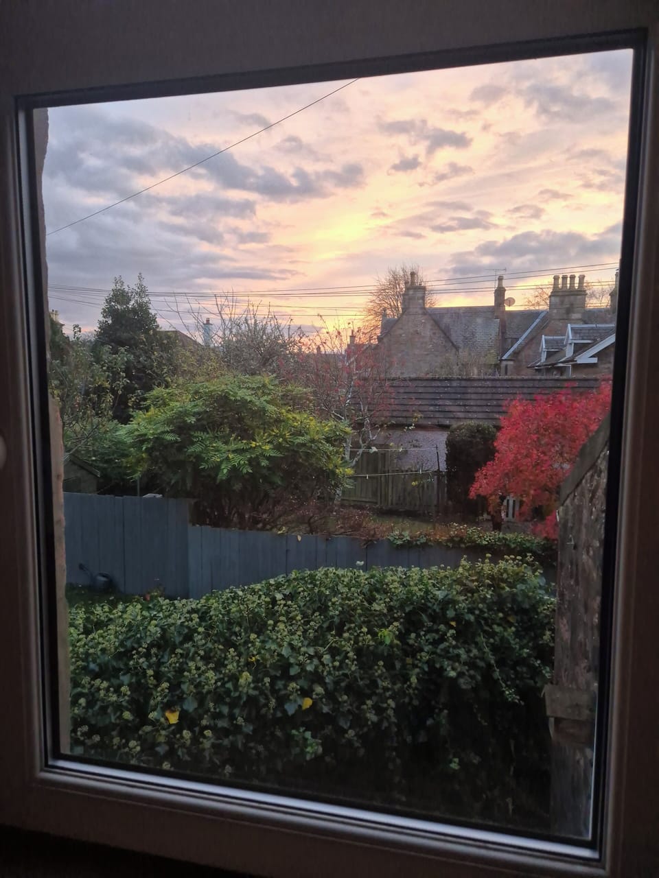 Highlander suite: view from the window seat. 