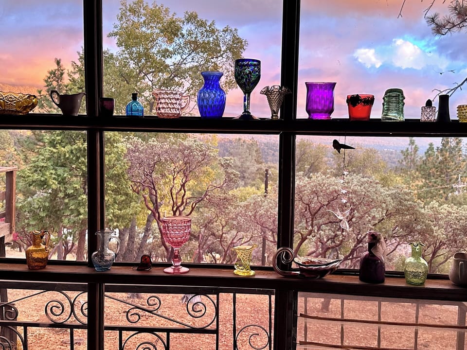 Sunrise from the kitchen table 