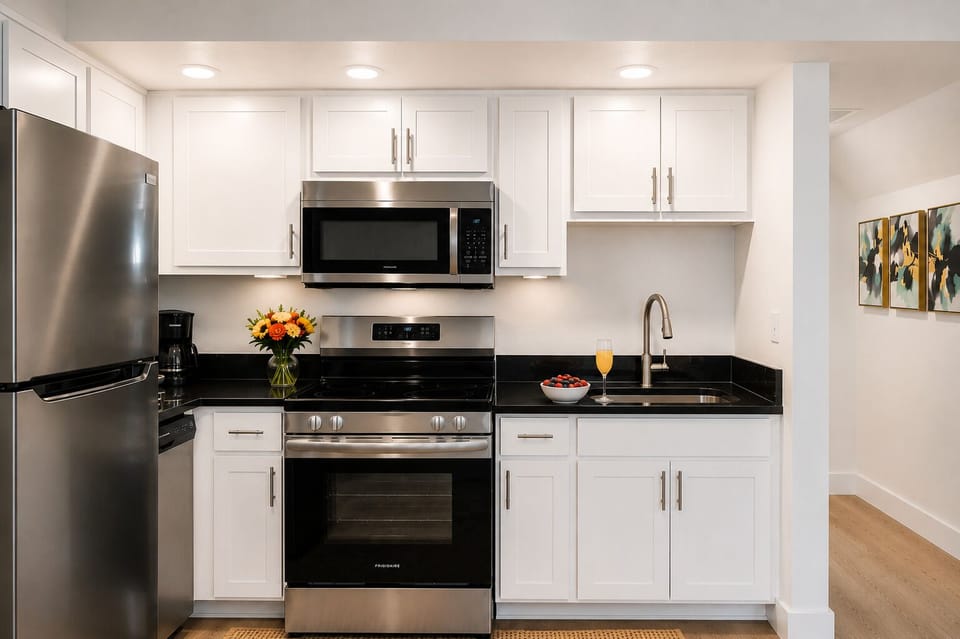 Full Kitchen with Upgraded Stainless Steel Appliances
