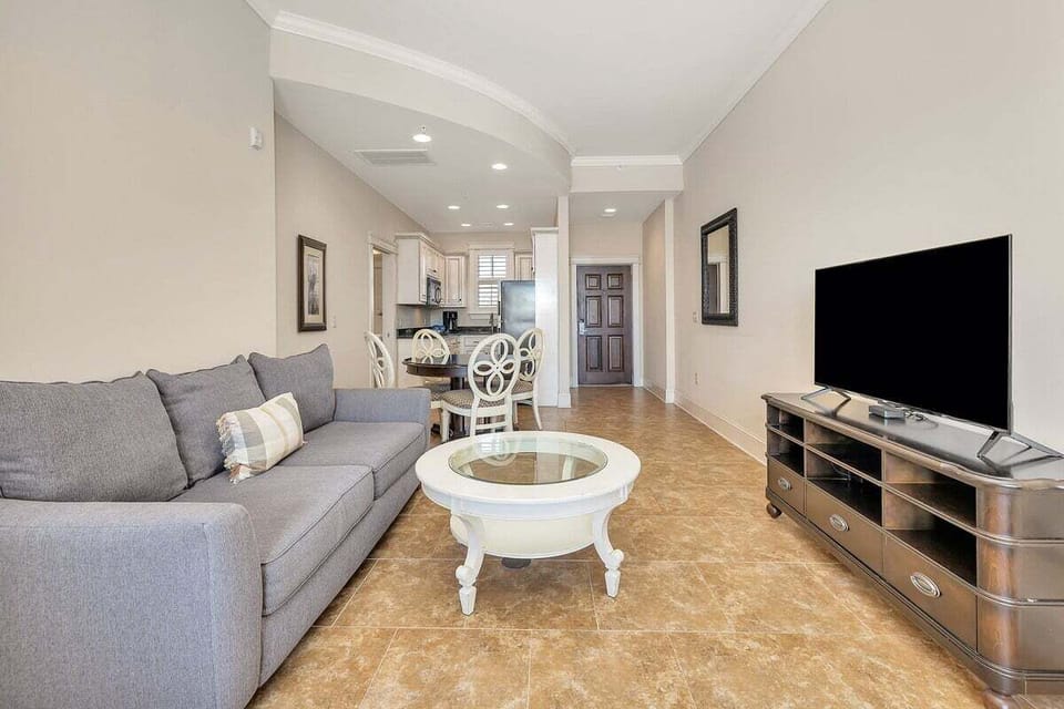 Sea Gate #207 View of Entry Hallway  and Kitchen from Dining Area