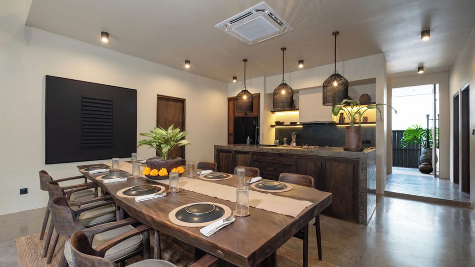 Villa, Pool View | Dining room
