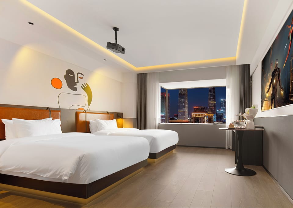 Economy Twin Room, City View | View from room