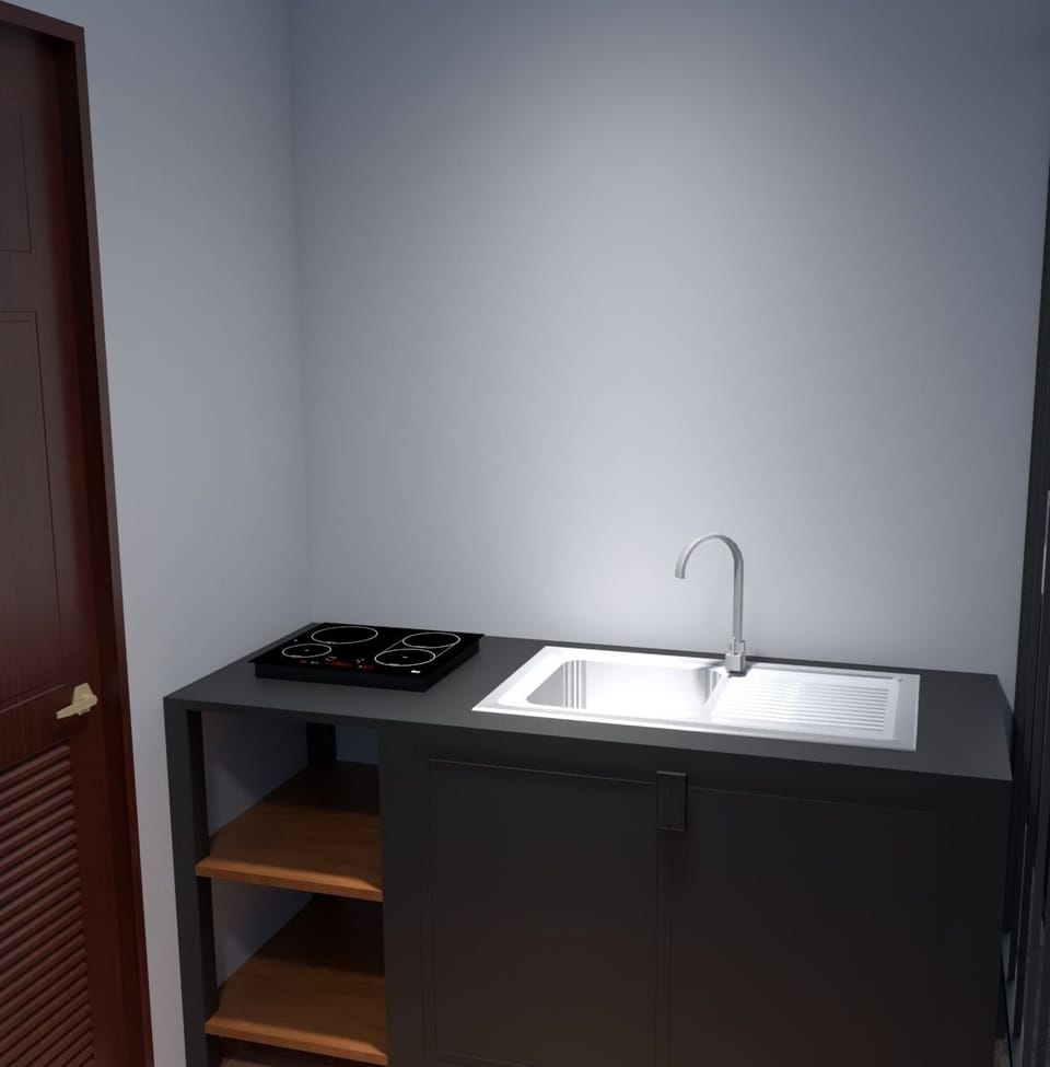 Desk, laptop workspace, soundproofing, free WiFi