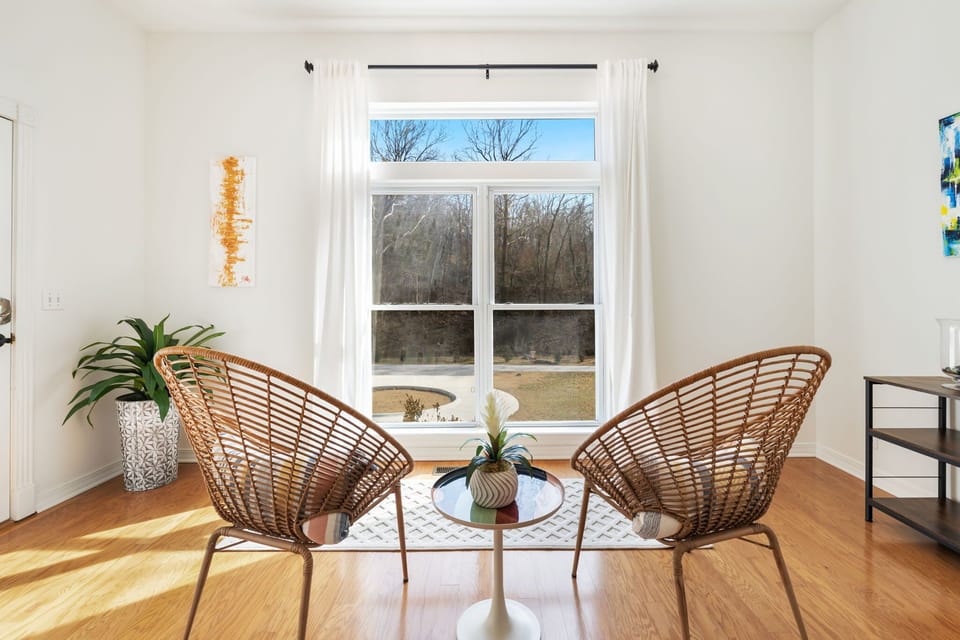 Two inviting lounge chairs - perfect for unwinding, soaking up the sun, or enjoying a peaceful moment.