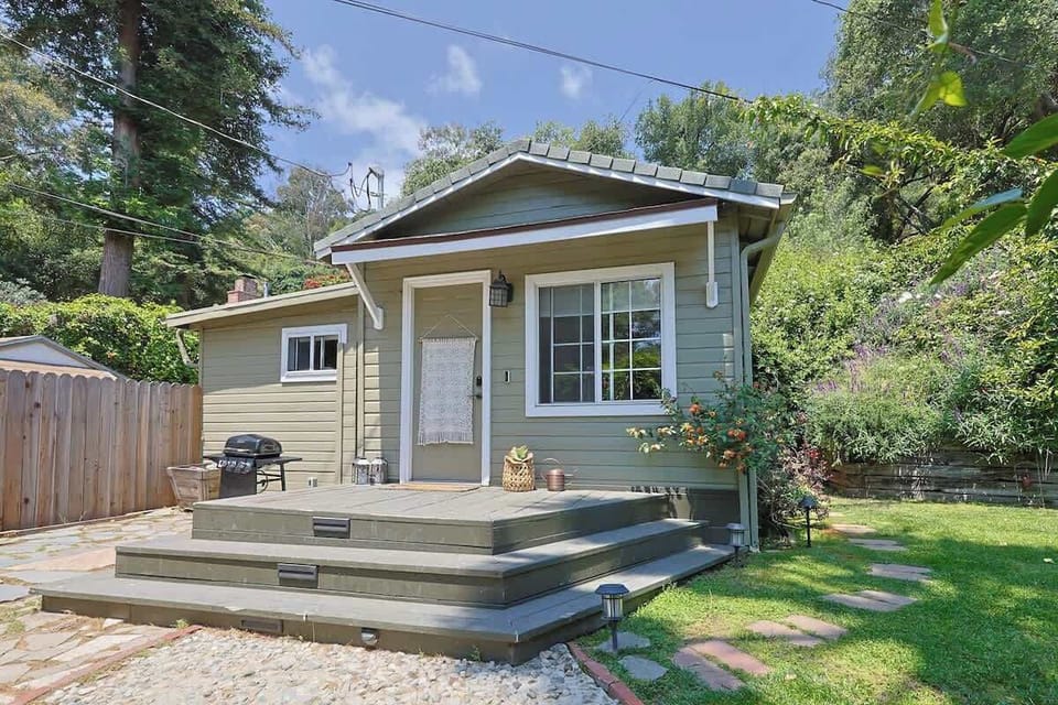 Exterior | Bungalow Front with Deck & BBQ