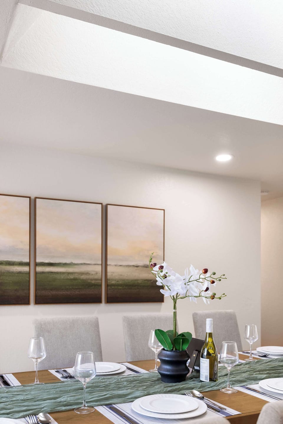 Perfect for intimate gatherings or festive meals, this space invites you to sit back, savor each bite, and enjoy the ambiance.