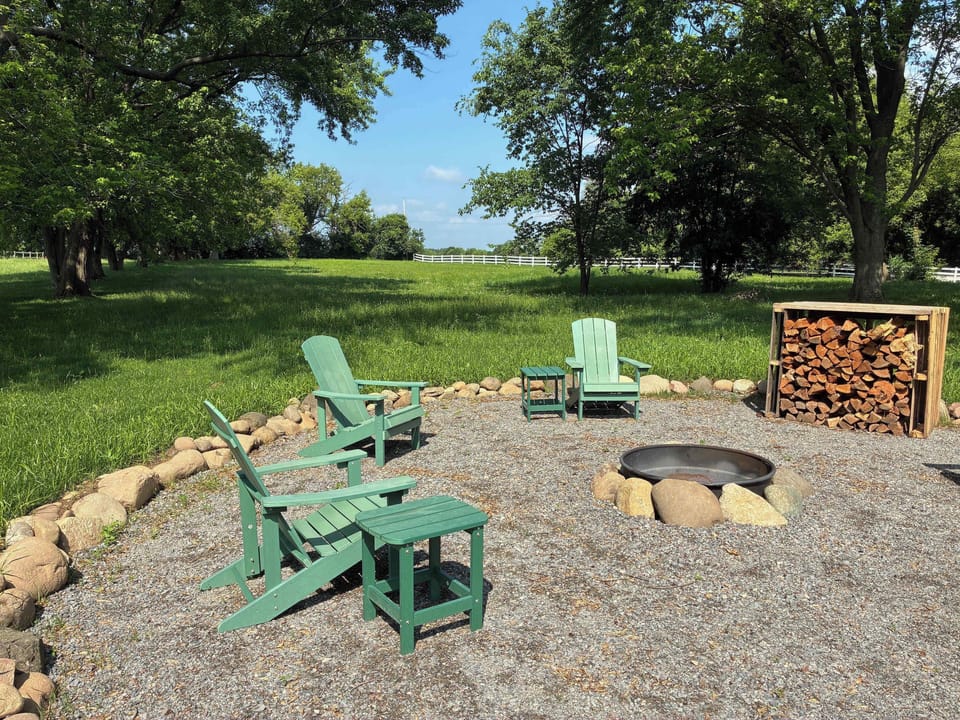 Roast some marshmallows by the fire pit!