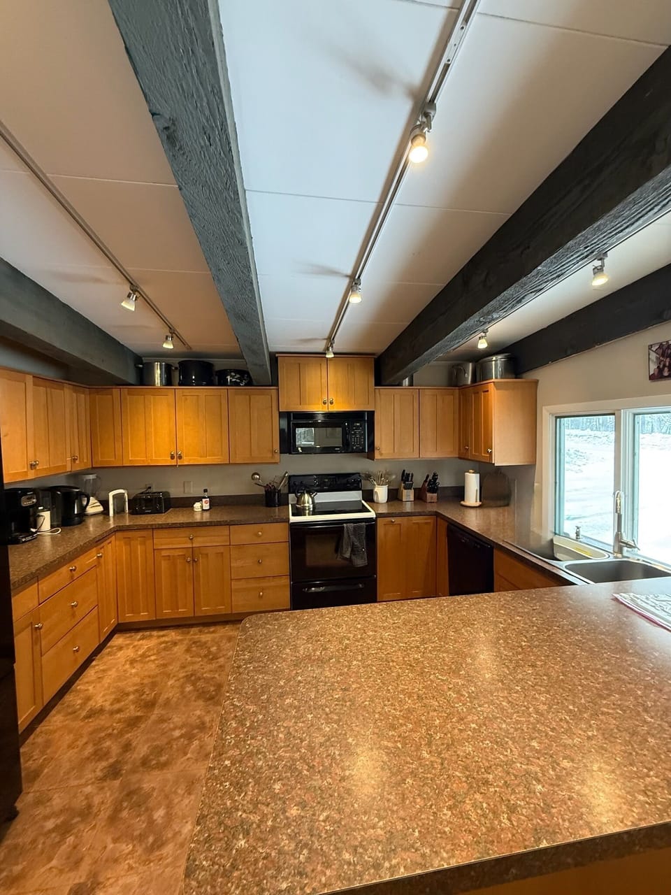 Kitchen from dining area 