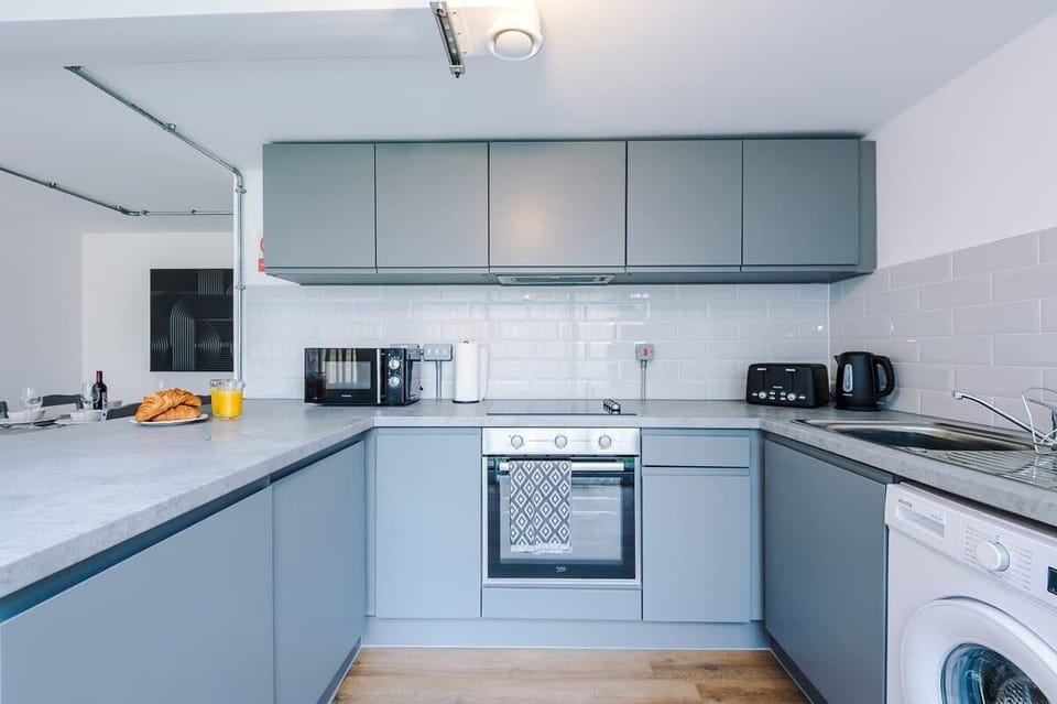 A well-equipped kitchen with everything you need for cooking and enjoying meals