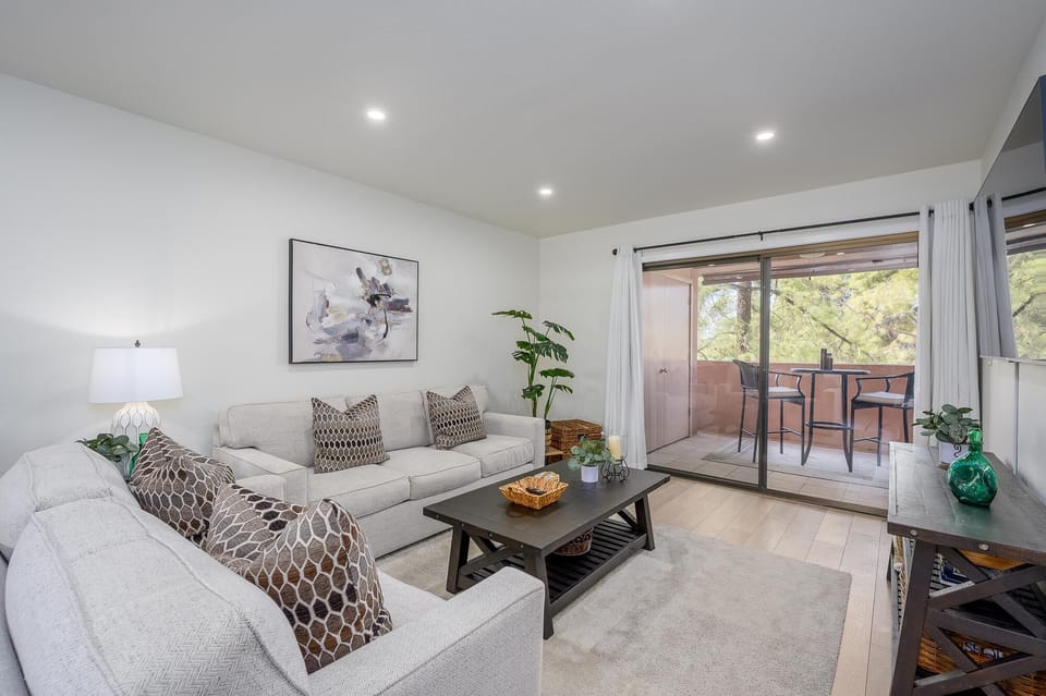 Lots of seating in living room