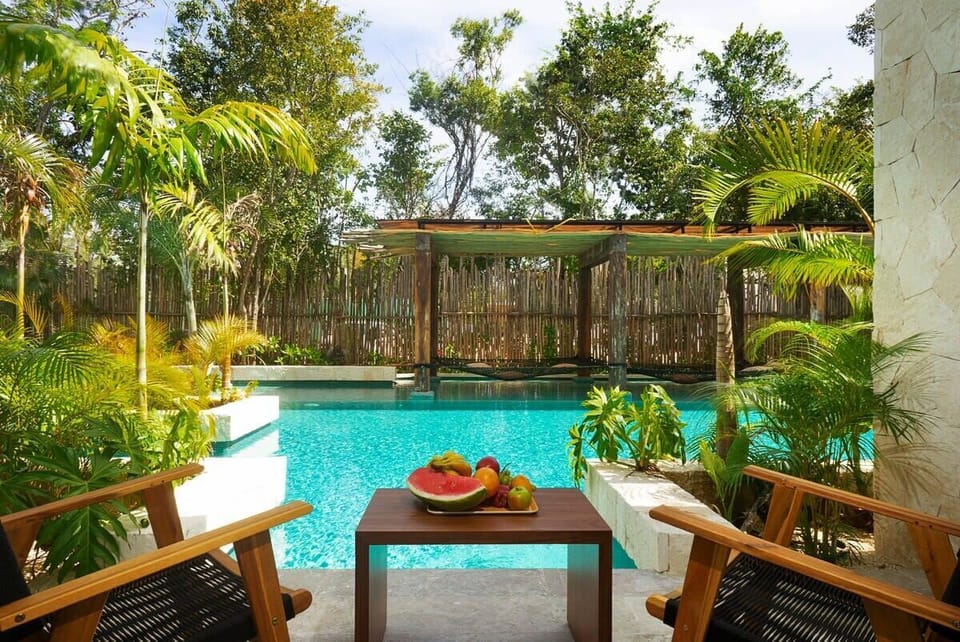Terrace & pool