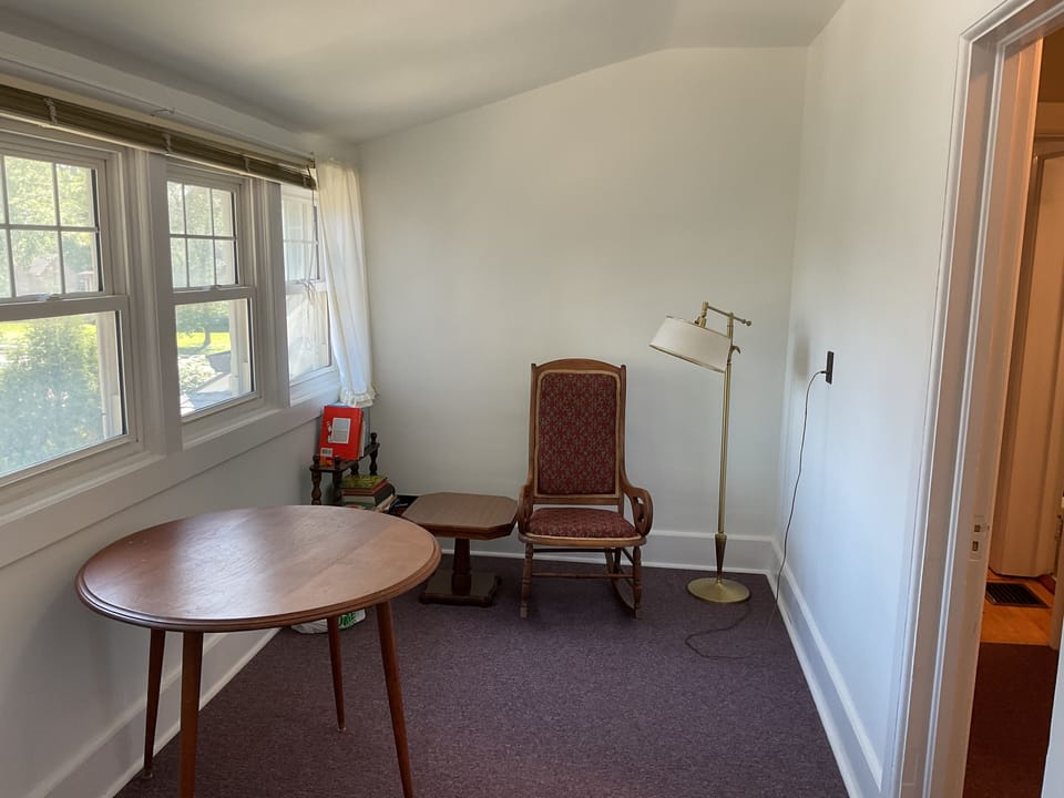 Extra upstairs room for pack and play/office/playroom