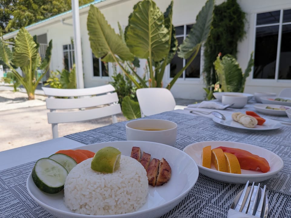 Daily self-serve breakfast (USD 10 per person)