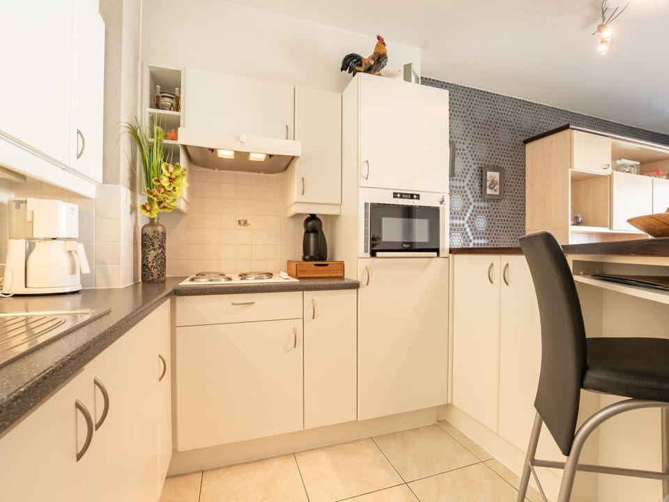 Countertop, Kitchen, Interior Design, Kitchen Appliance, Furniture, Cabinetry, Major Appliance, Flooring, Wood, Floor