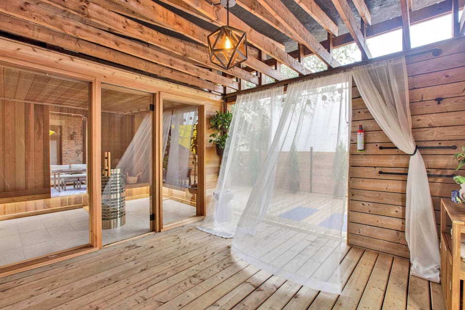 Newly renovated sauna. 