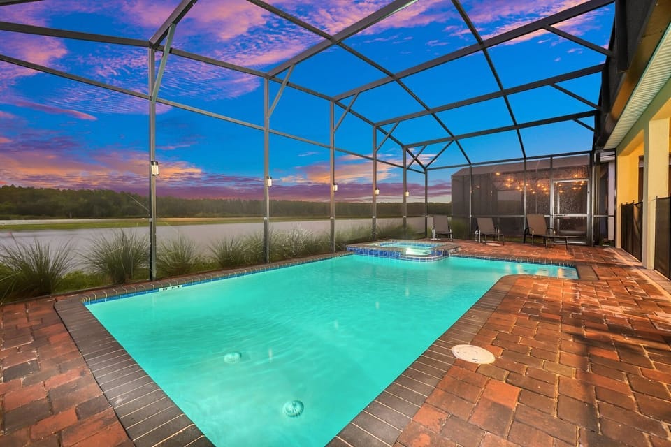 Crystal-clear swimming pool