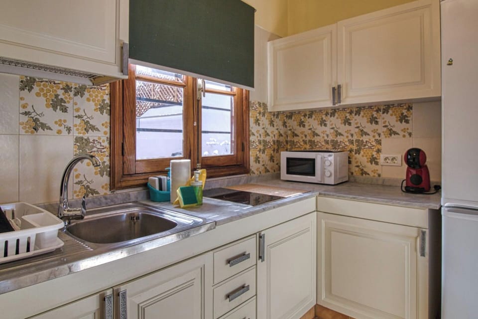 Apartment | Private kitchen | Fridge, microwave, oven, stovetop