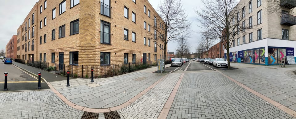 Outdoor, new building