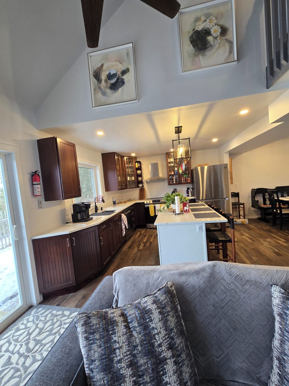 view of kitchen from living room 