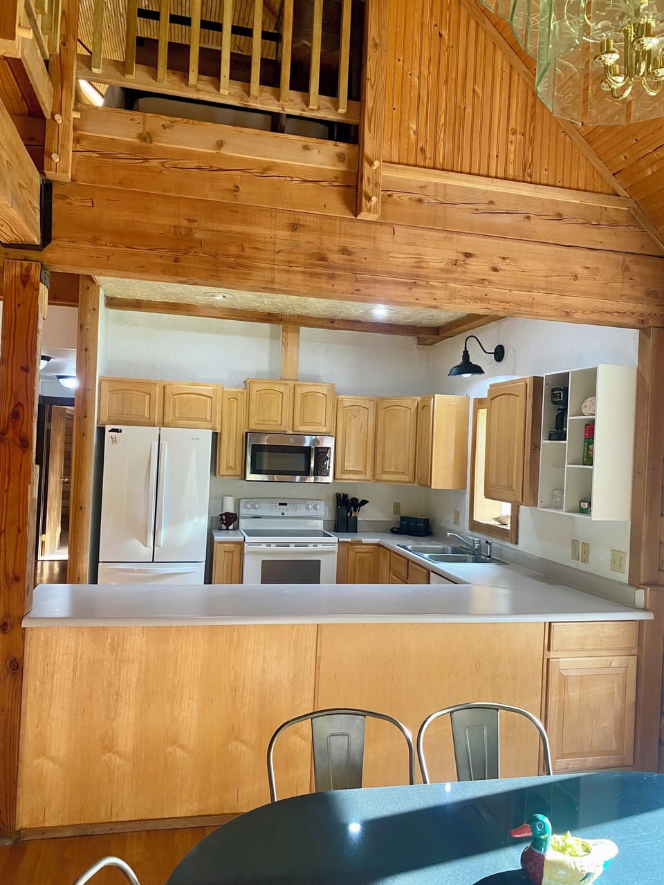 kitchen from dining area 
