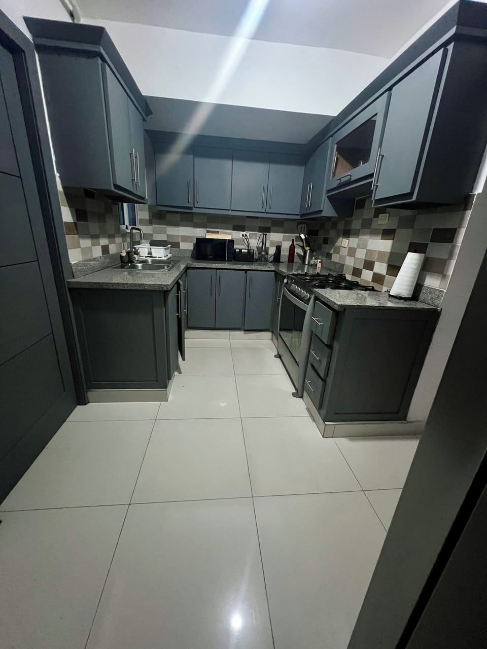 Family Penthouse, City View, Poolside | Private kitchen | Oven