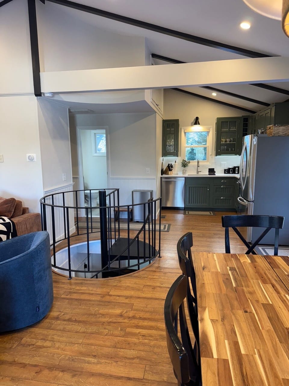 Dining and kitchen