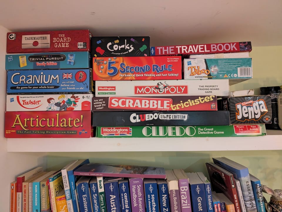 Wide variety of board games