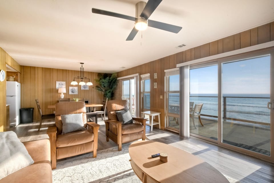 Living room of the north condo