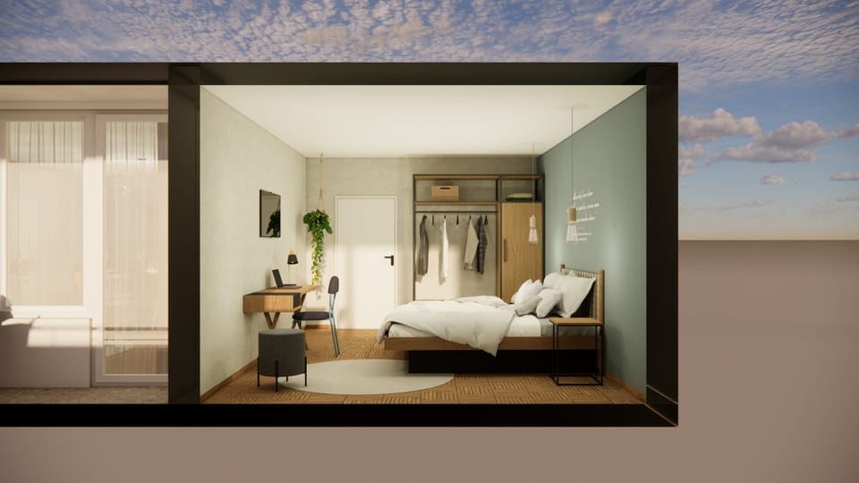 Deluxe Apartment mit Balkon | Premium bedding, pillowtop beds, minibar, in-room safe