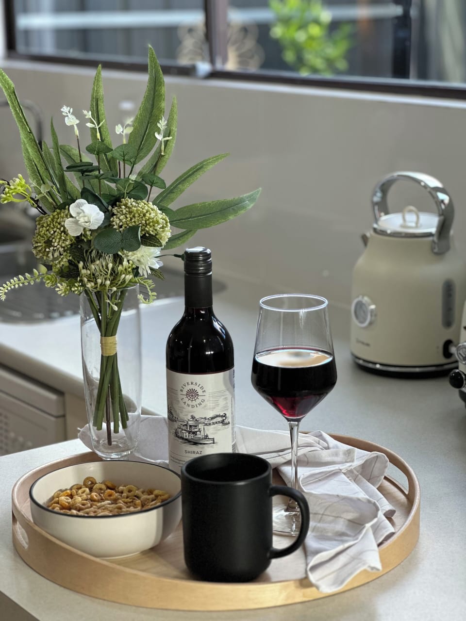 Complementary wine upon arrival and breakfast cereal per request