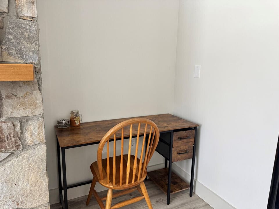 Desk area in the living room