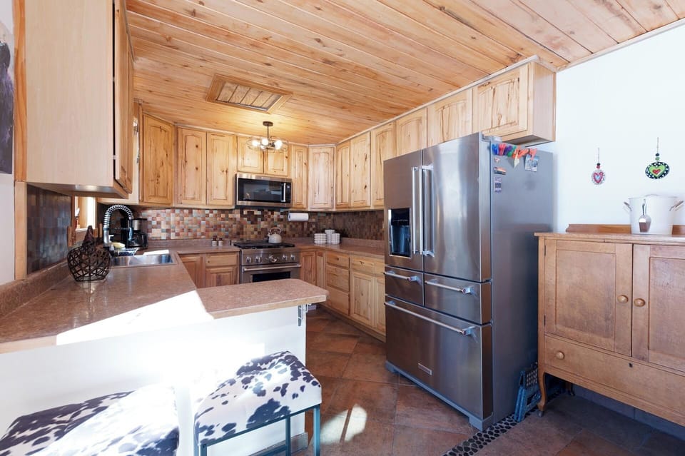 Fully stocked kitchen