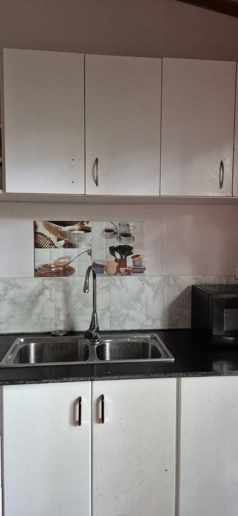 Microwave, coffee/tea maker